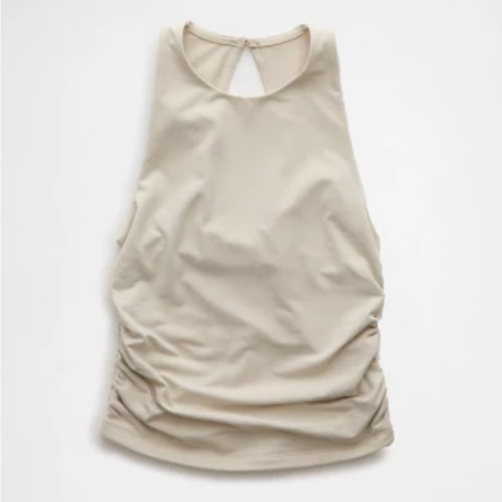 NWT AE keyhole back high neck top